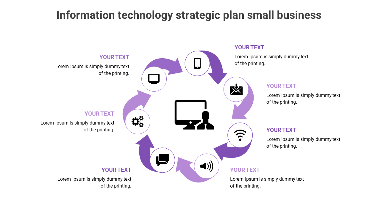 Use Information Technology Strategic Plan Small Business PPT